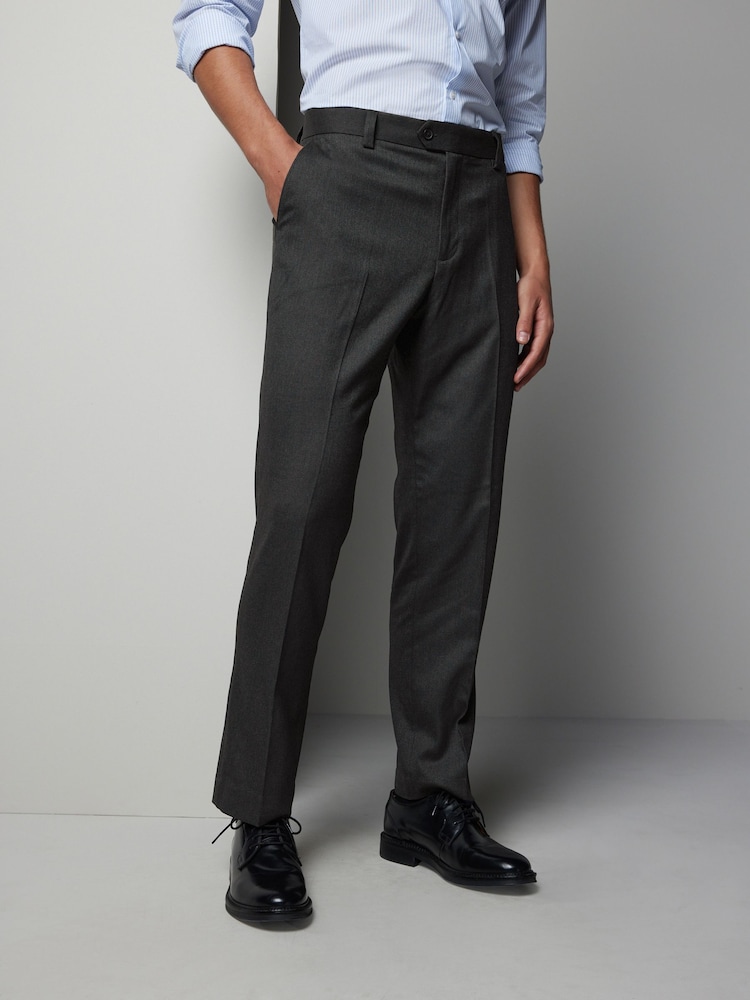 Anthrazitgrau - Elegante, strukturierte Hose - Bild 1 von 9 Anthrazitgrau - Elegante, strukturierte Hose - Bild 1 von 9