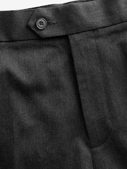 Charcoal Grey Textured Smart Trousers - Image 8 of 9