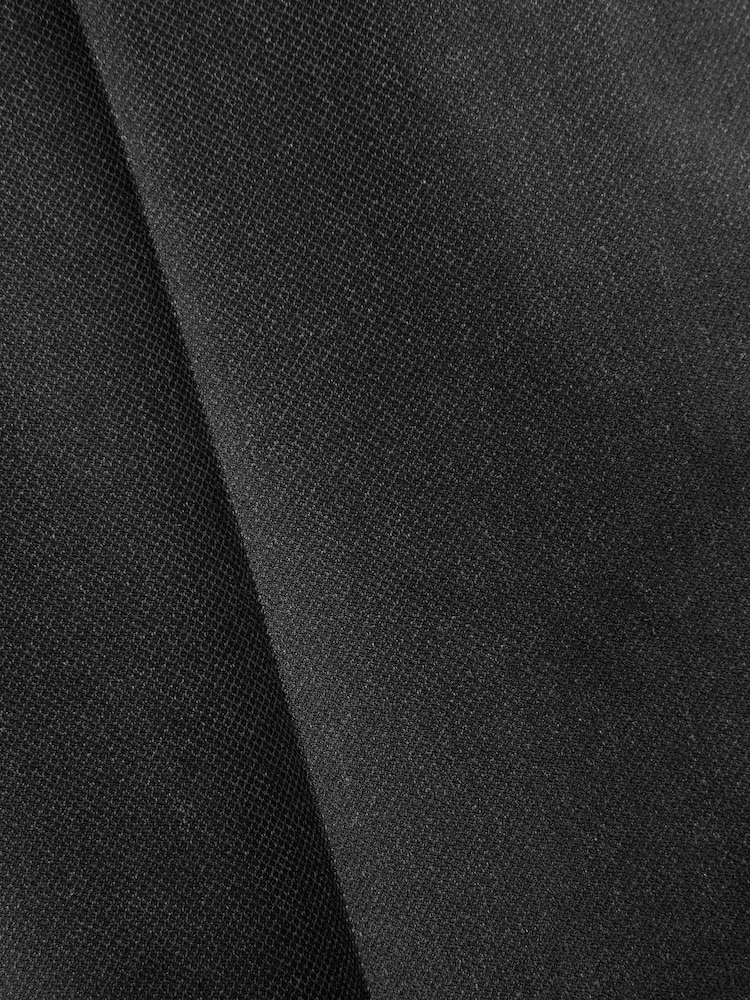 Charcoal Grey Textured Smart Trousers - Image 9 of 9