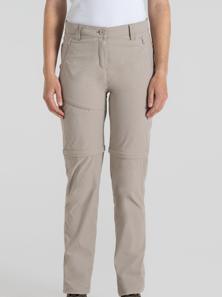 Craghoppers NosiLife PRO III Convertible Cream Trousers - Image 1 of 7