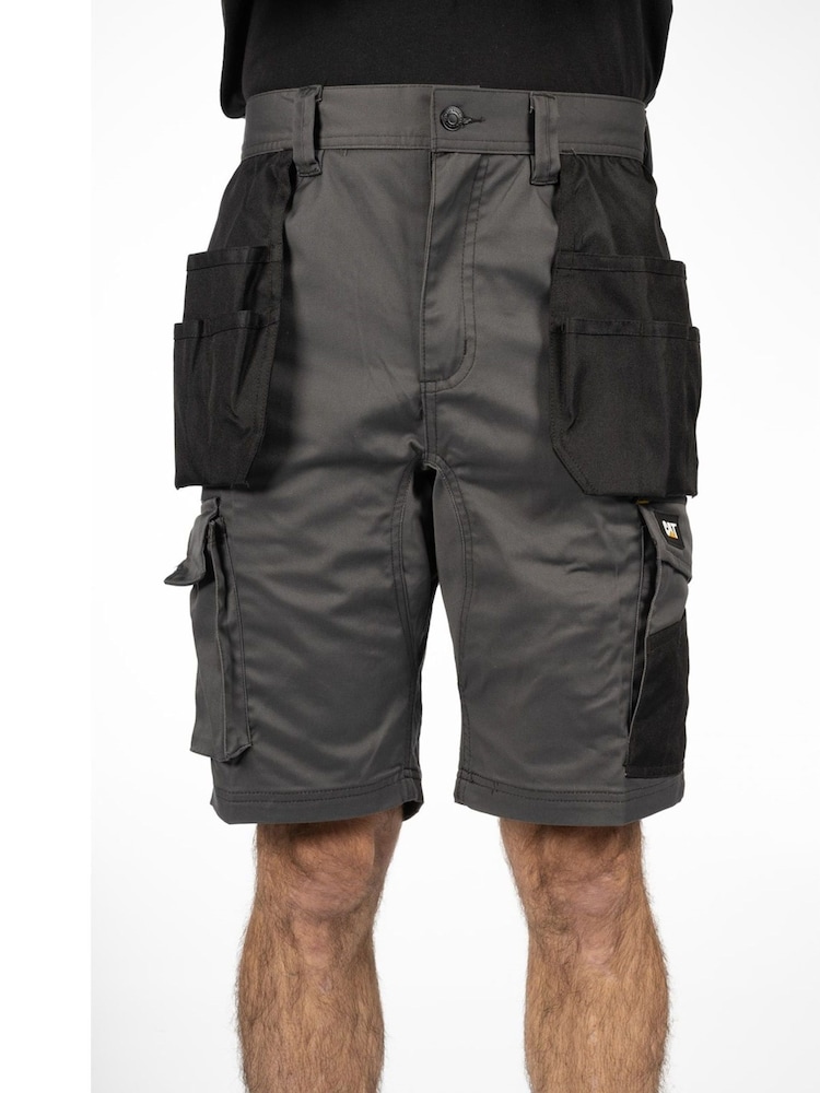 Caterpillar Grey Essential Stretch Holster Shorts - Image 1 of 5