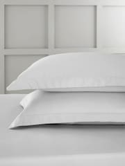 Bianca Set of 2 Dove Grey 400 Thread Count 100% Cotton Sateen Oxford Pillowcases - Image 1 of 4