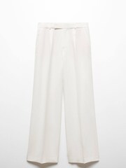 Mango White Straight Leg Trousers - Image 6 of 7