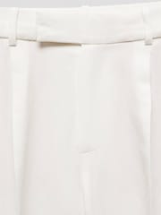 Mango White Straight Leg Trousers - Image 7 of 7
