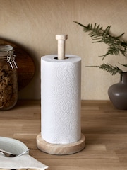 Natural Travertine Kitchen Roll Holder - Image 1 of 4