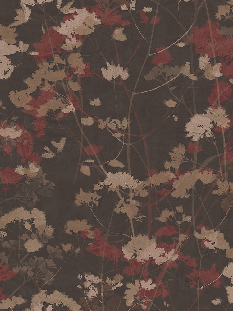 Graham & Brown Brown Flower Press 10M Wallpaper - Image 2 of 4