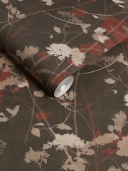 Graham & Brown Brown Flower Press 10M Wallpaper - Image 3 of 4