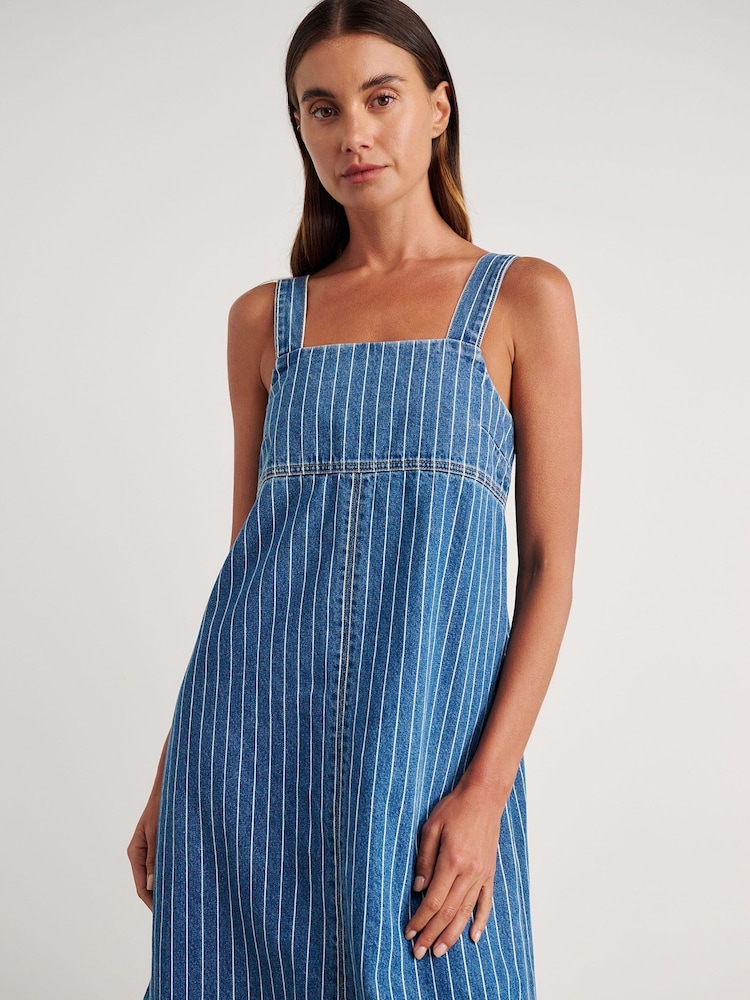 JAG Blue Carrie Pinafore Maxi Dress - Image 1 of 5 JAG Blue Carrie Pinafore Maxi Dress - Image 1 of 5
