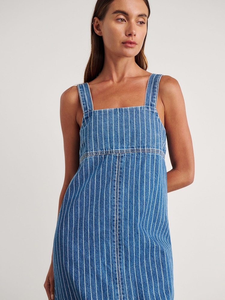JAG Blue Carrie Pinafore Maxi Dress - Image 2 of 5 JAG Blue Carrie Pinafore Maxi Dress - Image 2 of 5