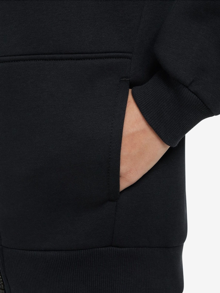 Nike Black/Gold Club Fleece Zip Through Hoodie - Image 3 of 3