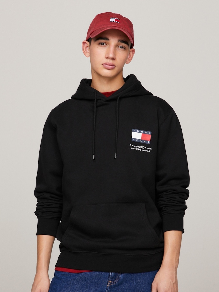 Tommy Jeans White Regular Classic Logo Sweatshirt - Image 1 of 9