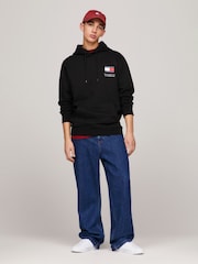 Tommy Jeans White Regular Classic Logo Sweatshirt - Image 6 of 9