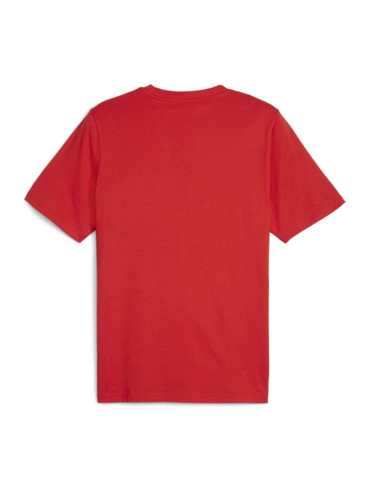 Puma Red Mens GRAPHICS Box 100% Cotton T-Shirt - Image 2 of 2