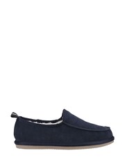 Niebieski - Hush Puppies Charles Brown Slippers - Image 1 of 4