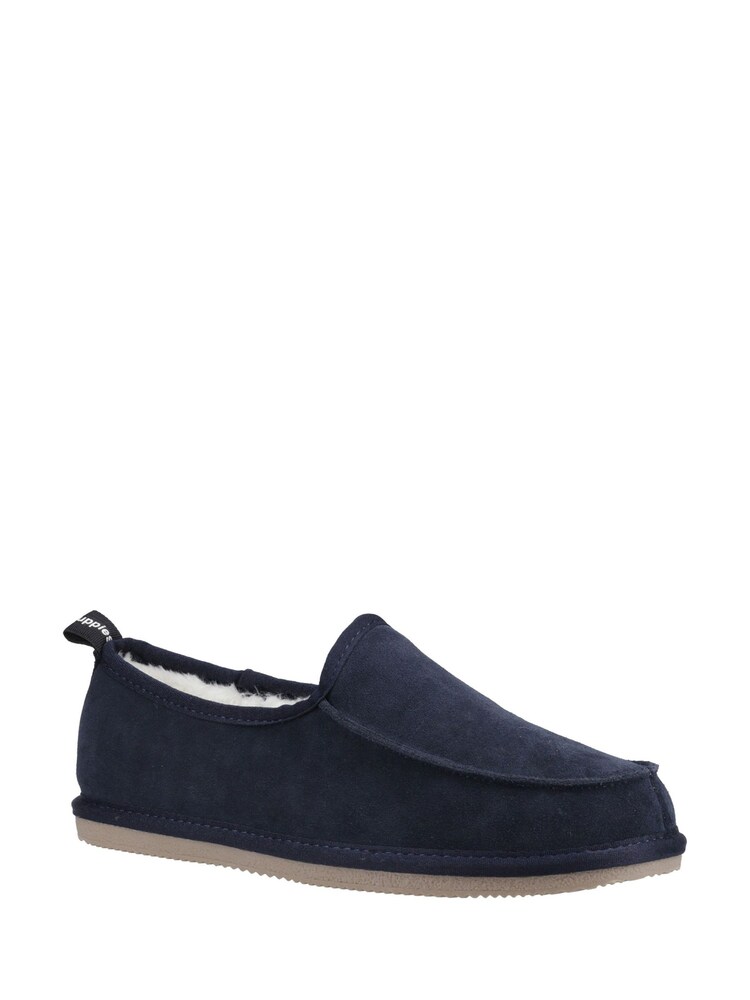 Niebieski - Hush Puppies Charles Brown Slippers - Image 2 of 4