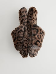 Animal Faux Fur Open Slider Slippers - Image 6 of 7
