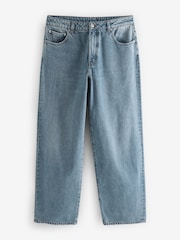 Mid Blue Hourglass Baggy Wide leg Jeans - Image 6 of 7