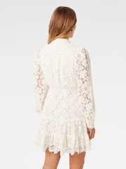 Forever New White Evie Petite Lace Mini Dress - Image 3 of 5