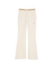 Victoria's Secret PINK White Shell Knitted Flare Fleece Joggers - Image 3 of 3
