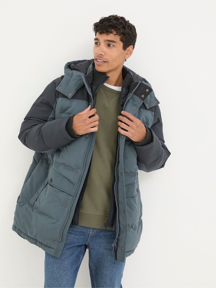 FatFace Banff Dark Blue Ultimate Coat - Image 1 of 7