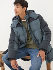 FatFace Banff Dark Blue Ultimate Coat - Image 3 of 7