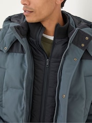 FatFace Banff Dark Blue Ultimate Coat - Image 4 of 7