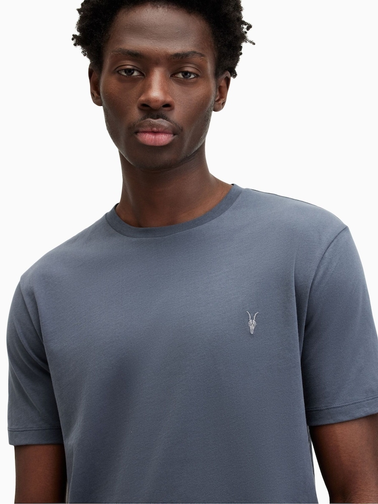 AllSaints White Brace Short Sleeve Crew Neck T-Shirts 3 Pack - Image 5 of 5