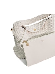 Dune London White Large Deliberate Woven Slouch Bag - Image 6 of 8