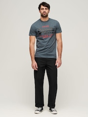 Superdry Grey Vintage Logo Duo T-Shirt - Image 2 of 3