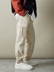 Pantalones cargo técnicos con cordón ajustable y puños Lucian de Reiss - Imagen 3 de 4