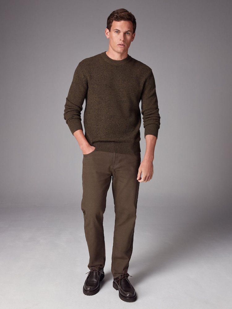 Brown Straight Fit Soft Touch Coloured Jeans - Image 2 of 7