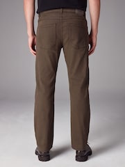 Brown Straight Fit Soft Touch Coloured Jeans - Image 3 of 7