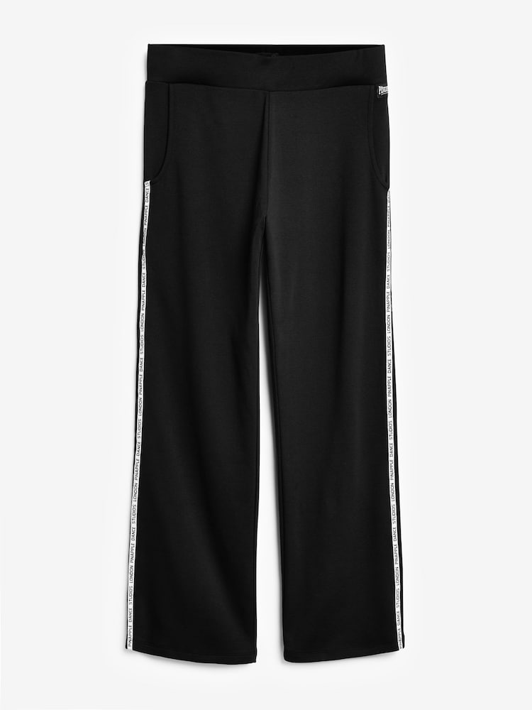 Pineapple Black 100% Cotton Straight Leg Stripe Joggers - Image 1 of 1 Pineapple Black 100% Cotton Straight Leg Stripe Joggers - Image 1 of 1