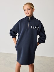 Baker by Ted Baker Zip Neck Sweat Dress - Image 3 of 10