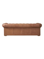 Halo Tan Brown Gainsborough Leather 3 Seater Sofa - Image 14 of 15