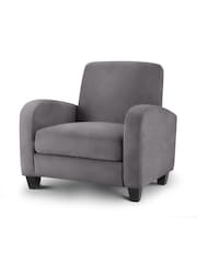 Julian Bowen Dusk Grey Vivo Chair In Chenille Chair - Image 2 of 2