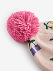 Multi Cherry Pom Beanie Hat (3mths-6yrs) - Image 3 of 3