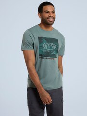Animal Green Mens Jacob Organic T-Shirt - Image 2 of 9