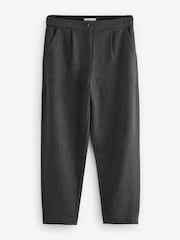 Grey Premium Ponte Barrel Leg Trousers With Wool - Image 6 of 9