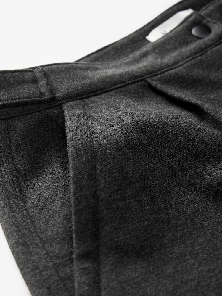 Grey Premium Ponte Barrel Leg Trousers With Wool - Image 8 of 9