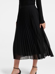 Forever New Black Hailee Pleated Skirt - Image 3 of 5