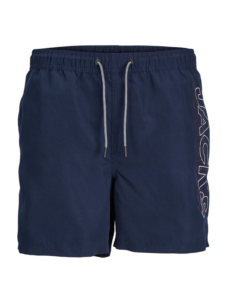 JACK & JONES JUNIOR Blue Side Logo Swim Shorts - Image 1 of 2