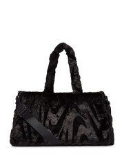 Nike Black Sportswear Faux Fur Tote Bag (10L) - Image 3 of 10