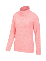 Mountain Warehouse Pink Womens Snowdon Melange Fleece - Image 3 of 5