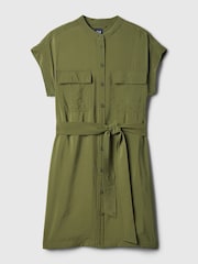 Gap Green Utility Mini Shirt Dress - Image 6 of 6