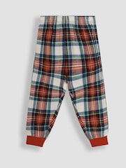 JoJo Maman Bébé White Christmas Tartan Pyjamas - Image 5 of 5
