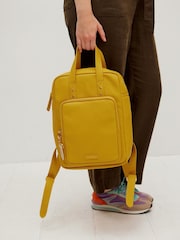 Oliver Bonas Yellow Mami Laptop Backpack - Image 7 of 8