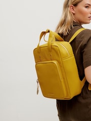 Oliver Bonas Yellow Mami Laptop Backpack - Image 8 of 8
