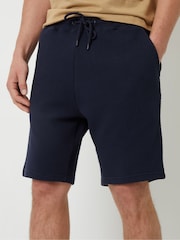 Threadbare Navy Waffle Texture Sweat Shorts - Image 4 of 4