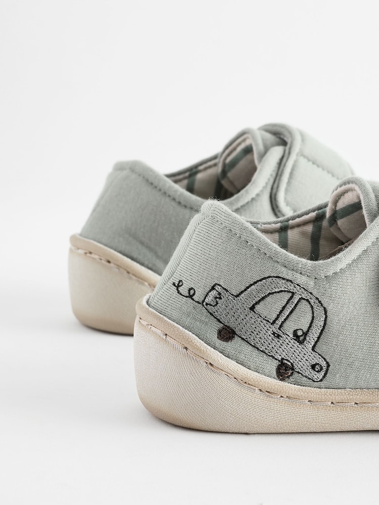 Grey Transport Touch Fastening Cupsole Slippers - Image 3 of 6